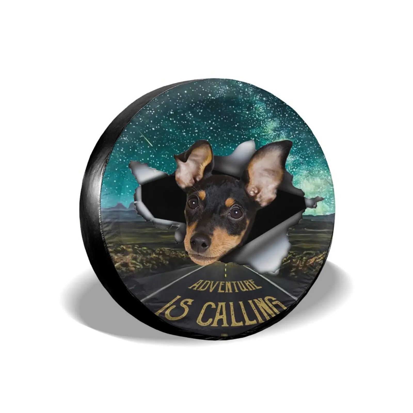 

Compass Tire Cover Universal Spare Wheel Tire Cover Wheel Covers for Trailer RV SUV Truck Camper Travel Trailer