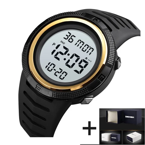 Часы SKMEI мужские электронные с хронографом и будильником, уличные спортивные Водонепроницаемые светодиодные в стиле милитари, студенческие наручные