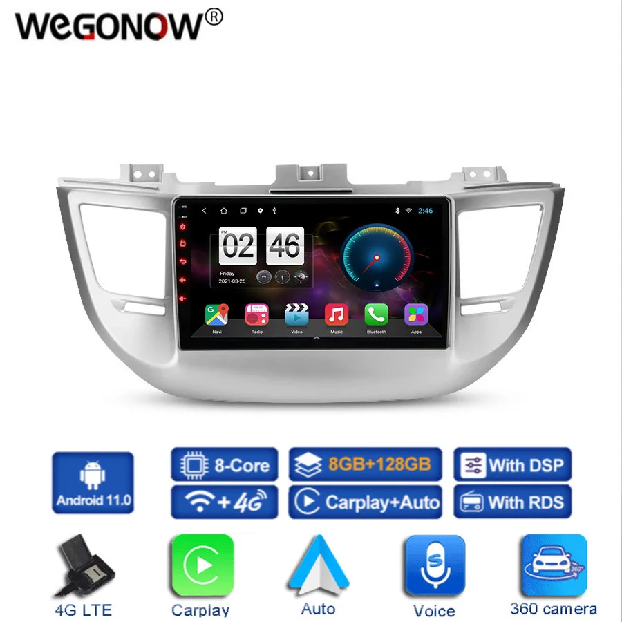 360 панорамная камера 8G + 128G Android 11 0 автомобильный DVD-плеер GPS WIFI Bluetooth RDS радио для