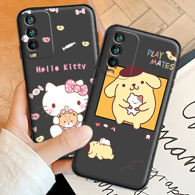 

TAKARA TOMY Hello Kitty Phone Cases For Xiaomi Redmi 9AT 9 9T 9A 9C Redmi Note 9 9 Pro 9S 9 Pro 5G Soft TPU Back Cover Carcasa