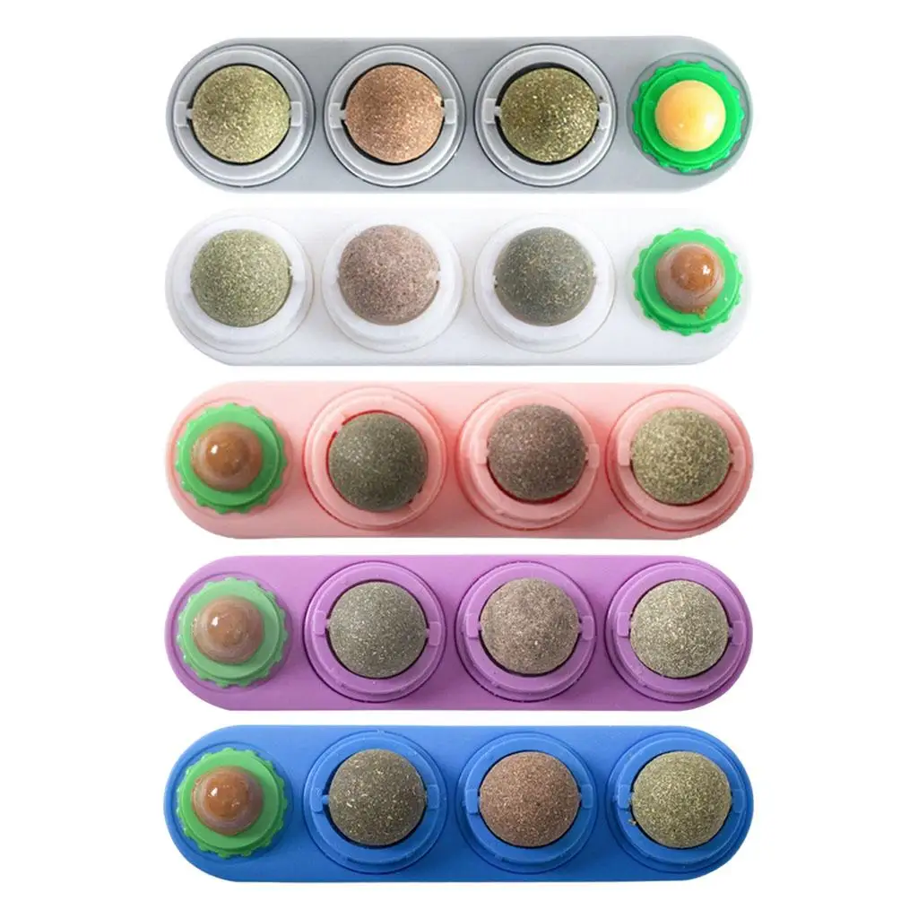 

Catnip Balls Silvervine Edible Healthy for Kitten Chew Toys Cat Ball