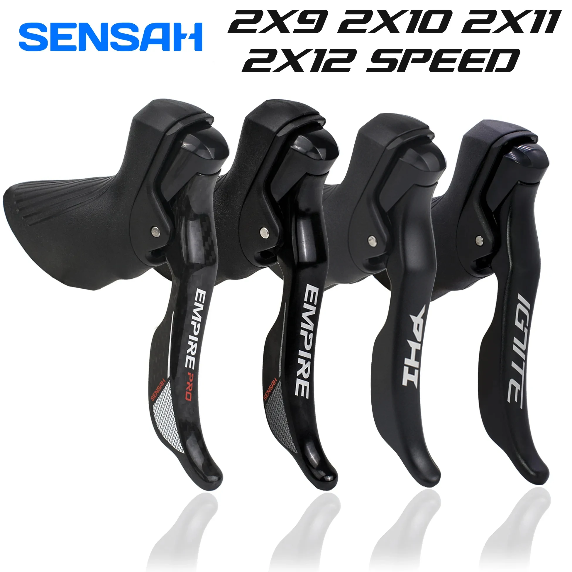 

SENSAH Road переключатели передач велосипеда 2x9 2x10 2X11 2X1 2 скоростной тормозной рычаг 18/20/22/24 скоростной велосипедный переключатель для Tiagra ULTEGRA/105 R7000