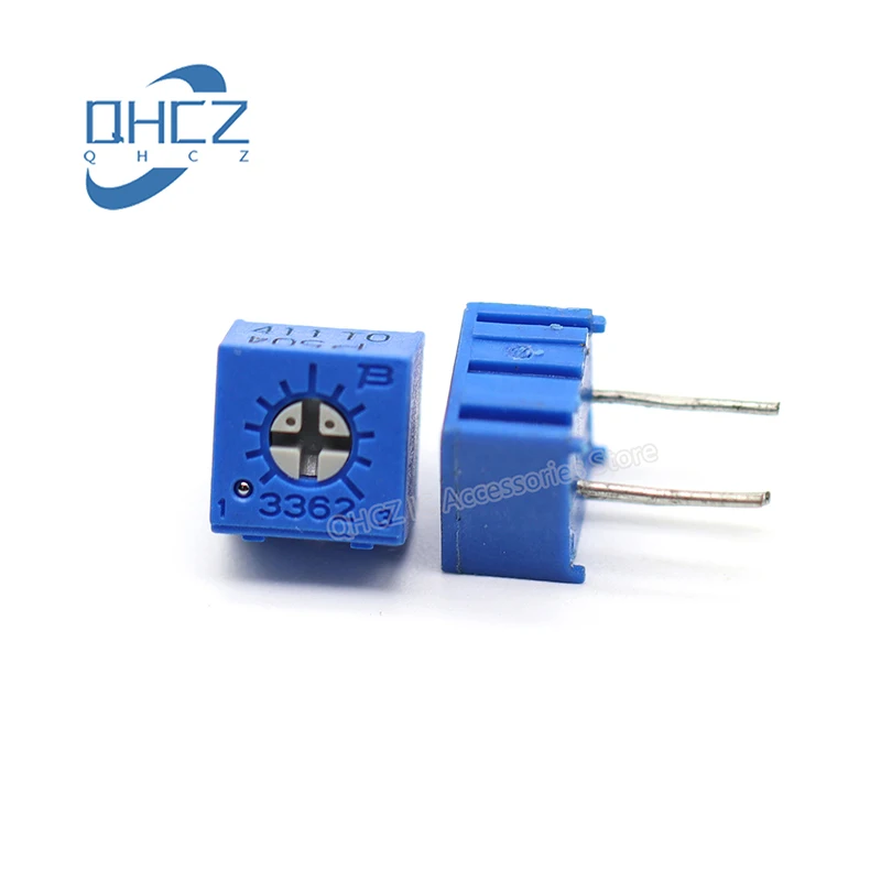 

50pcs 3362P 504 Trimmer Potentiometer 3362 500K Precision Adjustable Potentiometer Single Turn Potentiometer 3362-P504