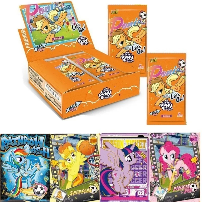 Фото Оригинальный набор карточек KAYOU My Little Pony Fun Shadow Pack 8th CR с черной задней стороной, коллекционная игрушка для девочек и детей, новинка №1