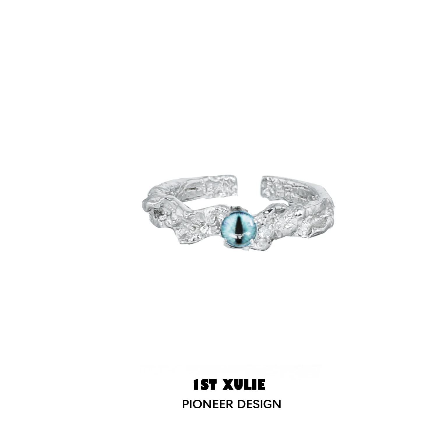 

Hot Sale New Silver Cat Pupil Ring High Grade Index Finger Opening Adjustable Lovers Ring Gift