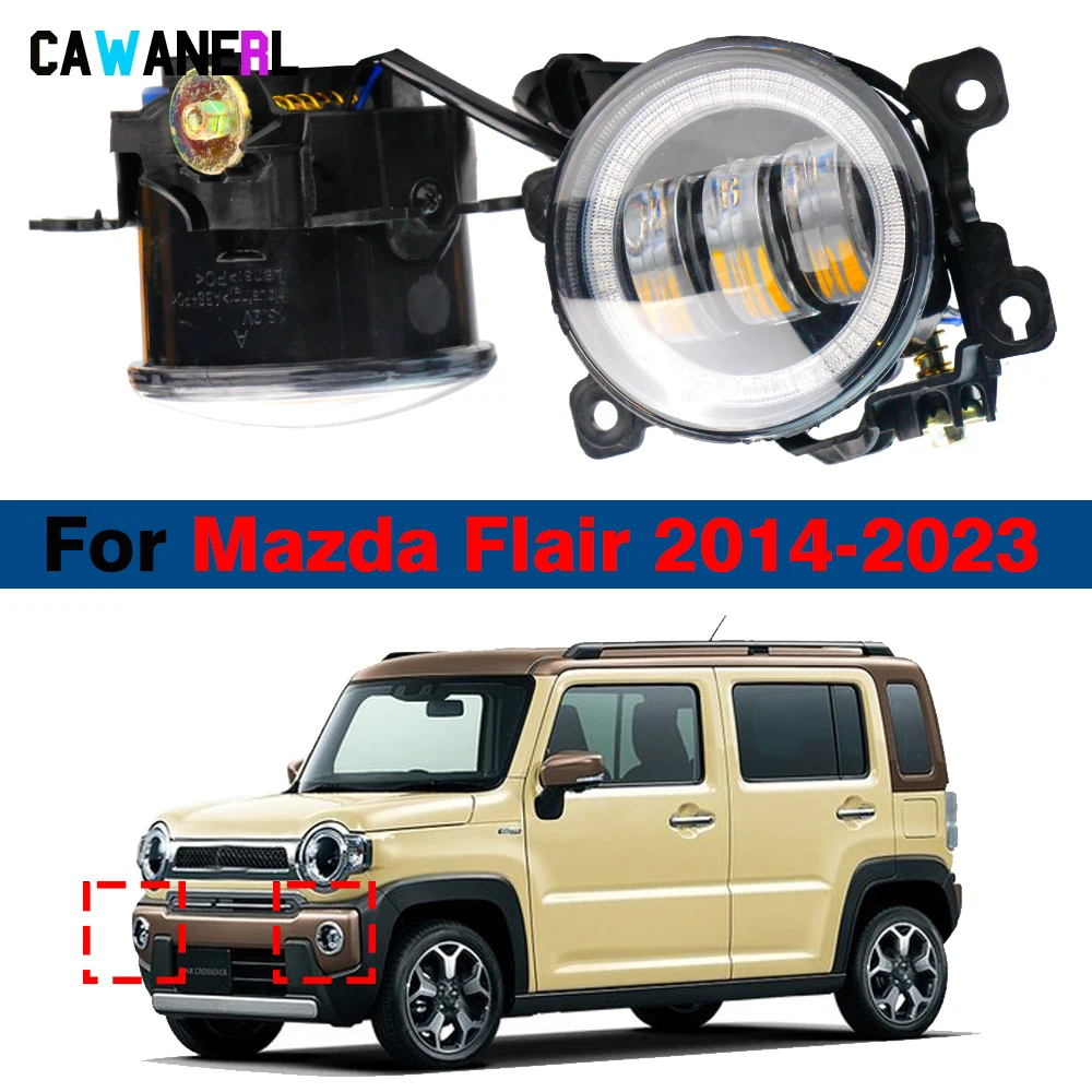 2 шт. 30 Вт 6000LM светодиодные противотуманные фары в сборе для Mazda Flair 2014-2023 H11