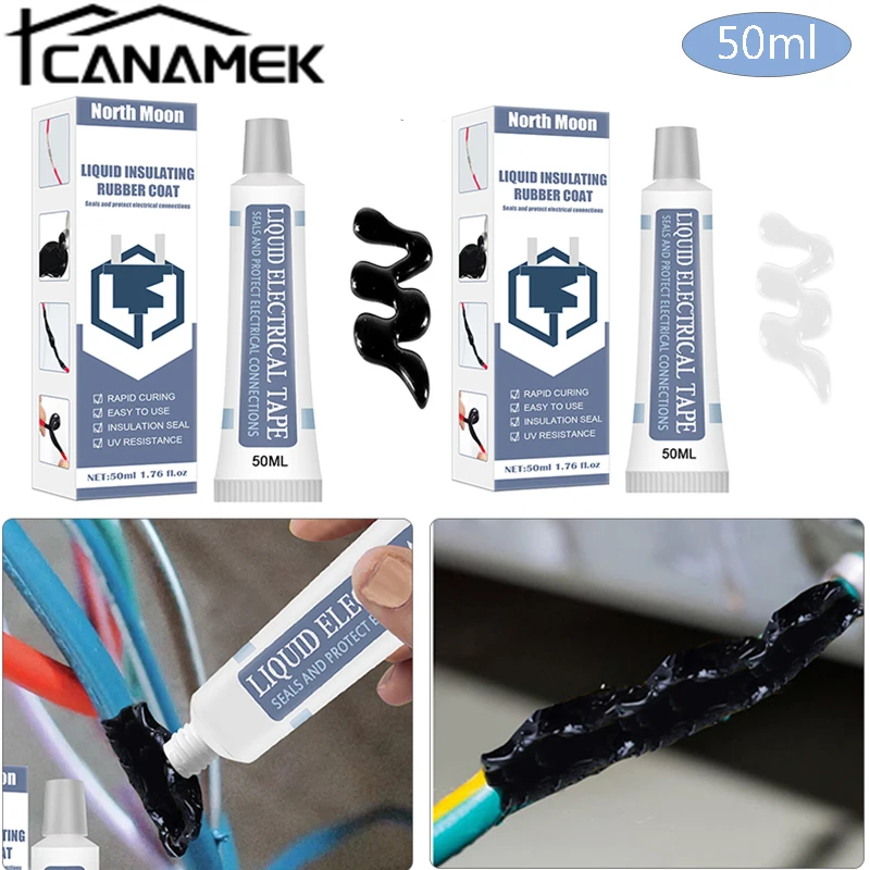 

50ml Insulation Electrical Sealant Liquid Tape Paste Waterproof Anti UV Fast Dry Lamp Board Electronic Sealant