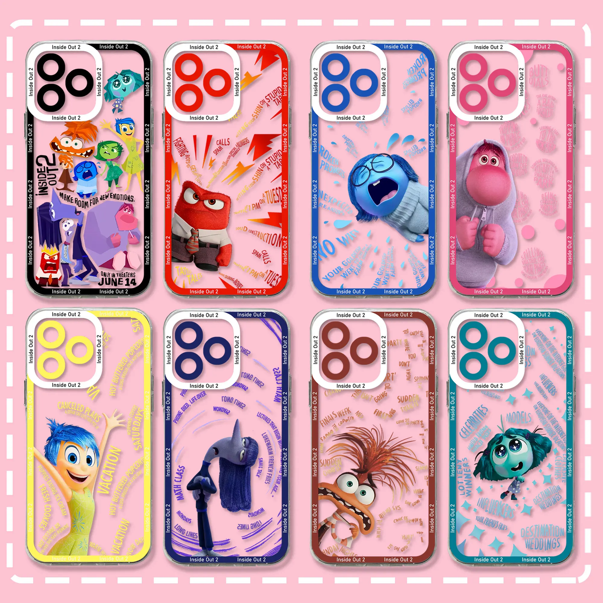 Прозрачный чехол для iPhone 16 15 14 13 12 11 Mini Pro Max X XR XSMax 7 8 Plus SE20