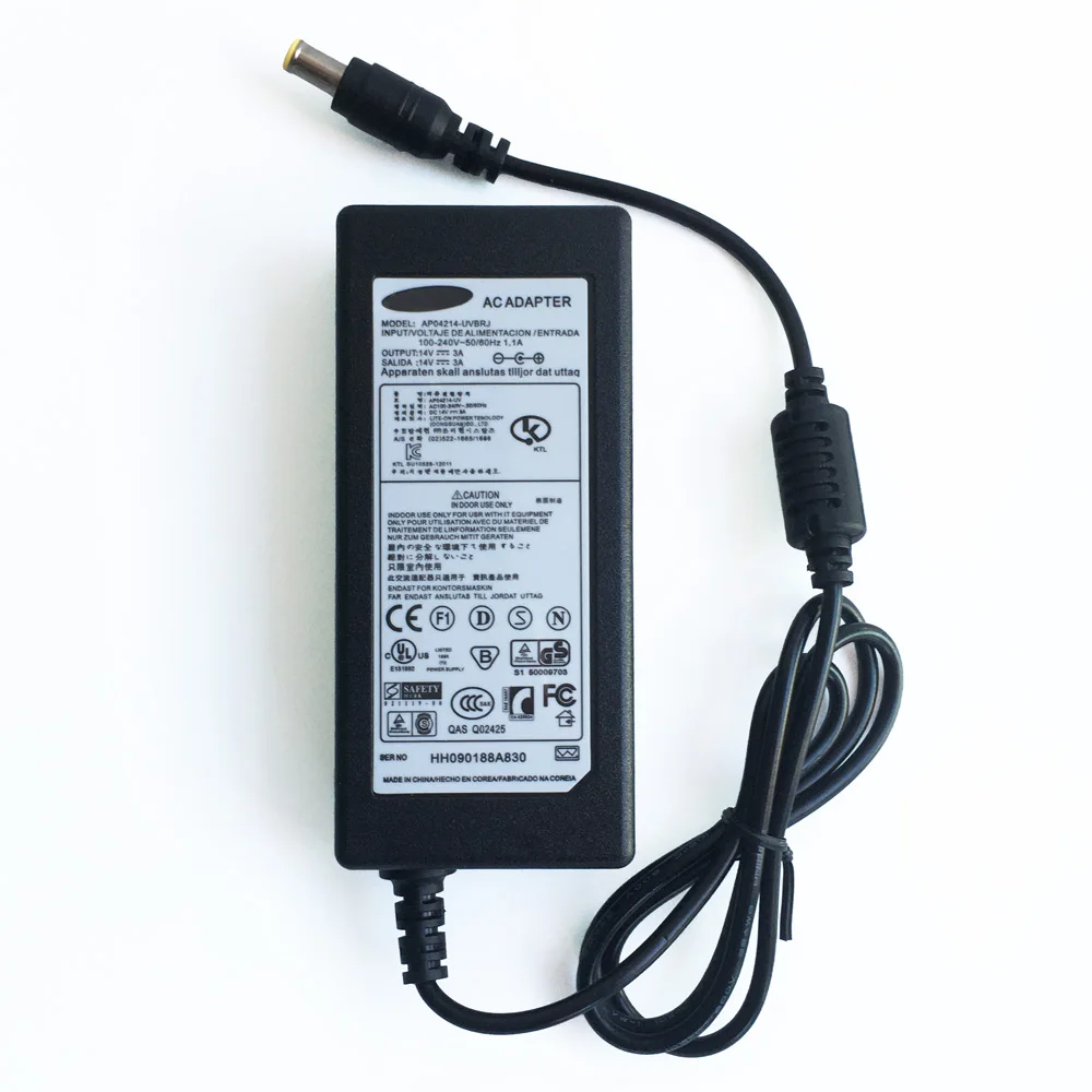 Адаптер питания для Samsung S24D300H 14 В переменного тока постоянный ток LS24D300HS/ZA адаптер