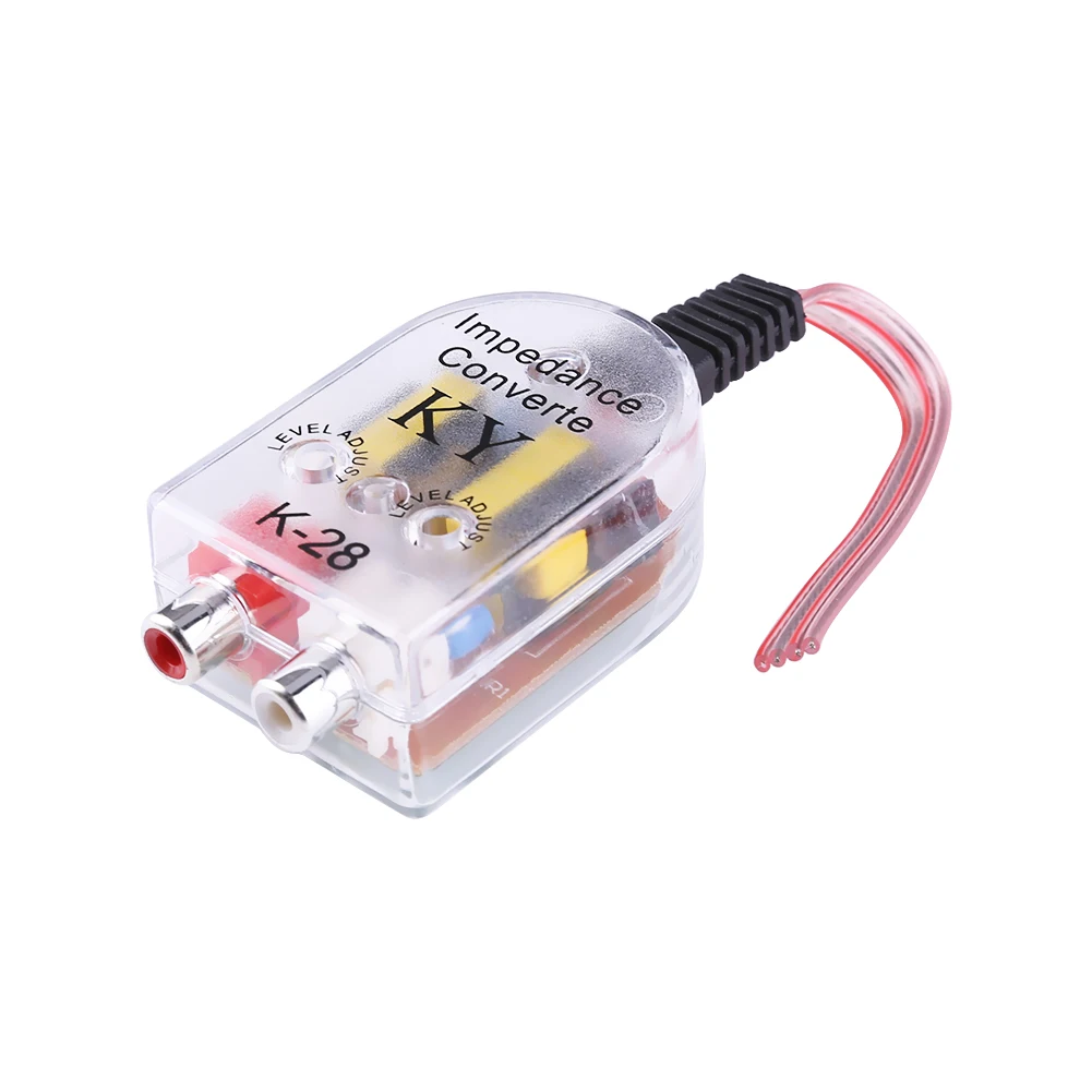 

Автомобильная стереомагнитола 1-2 шт., преобразователь высокого в низкий, RCA 12 В, линейный аудио сопротивление, преобразователь сигнала, пере...