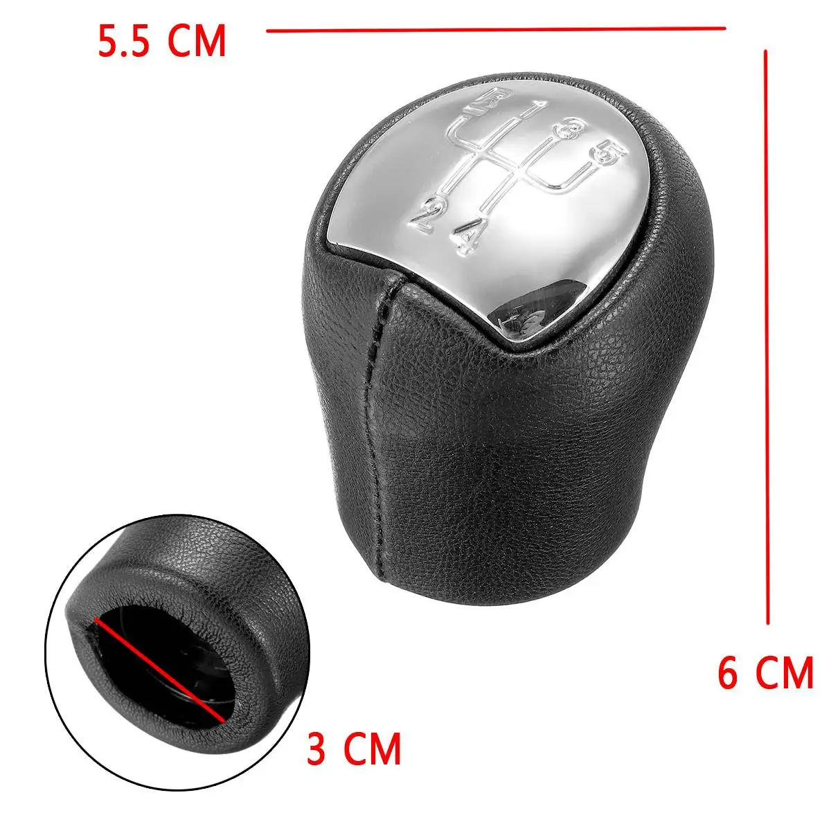 Ручка рычага переключения передач 5 скоростей с чехлом для чехла багажника