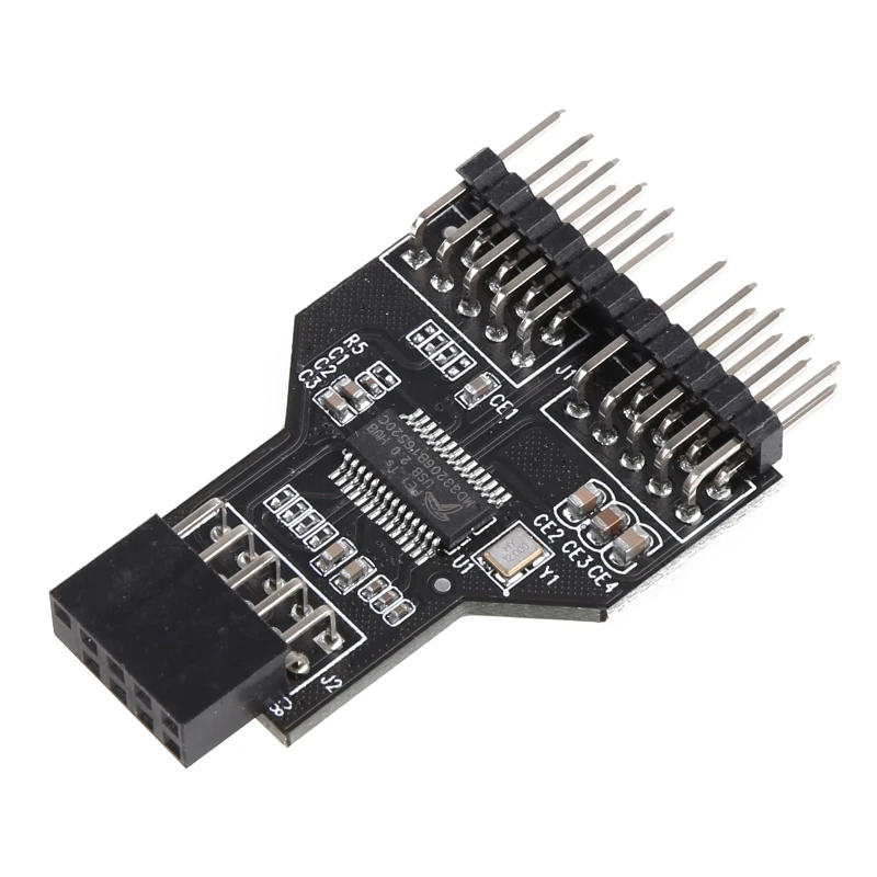 

Q1JF высококачественный 9-контактный интерфейсный разъем сплиттер USB-разъем штекер от 1 до 2 гнездовой удлинитель универсальный кабель для ноу...