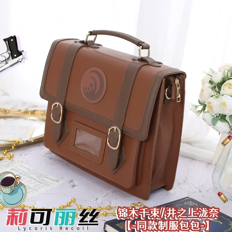 Женская сумка из искусственной кожи для косплея Lycoris Recoil nishikier Chisato модный