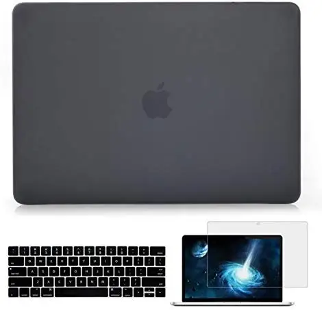 Прорезиненный Жесткий чехол с защитой экрана КБ для Macbook 12 &quotAir Pro 13&quot 15 &quotA1278 A2237