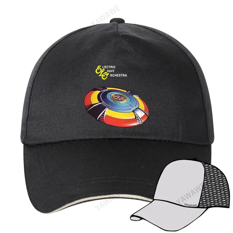

Baseball Caps hat black men Baseball Caps ELECTRIC LIGHT ORCHESTRA ELO Unisex Teens Cotton Snapback Cap