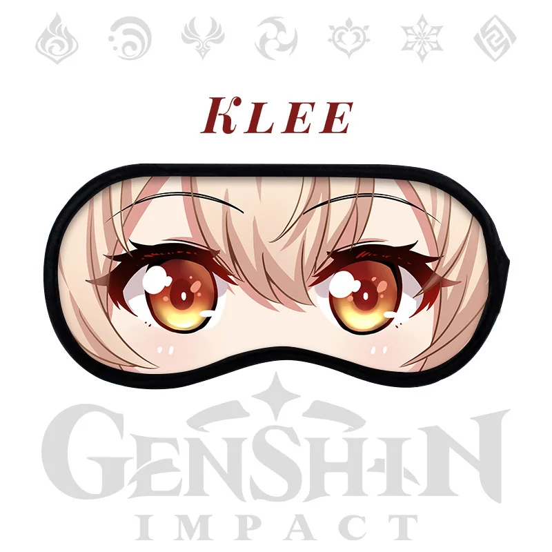 Genshin Impact Eye Patch Anime Sleep Blindfold Diluc Ragnvindr Casual Eyes Mask Paimon Eyepatch Breathable Cute Cartoon Kinsen
