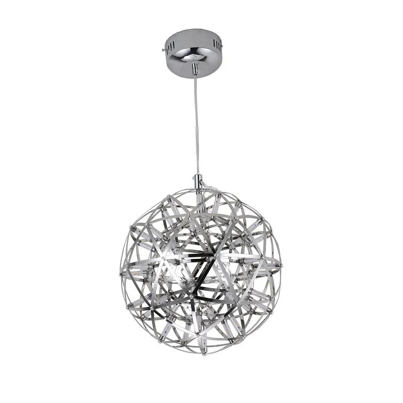 

Modern Spark Ball LED Pendant Light Firework Stainless Steel Ceiling Pendant Lamps Hanging Chandeliers Lighting