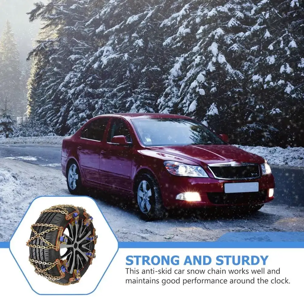 Противоскользящие цепи для автомобильных шин зимние противоскользящие