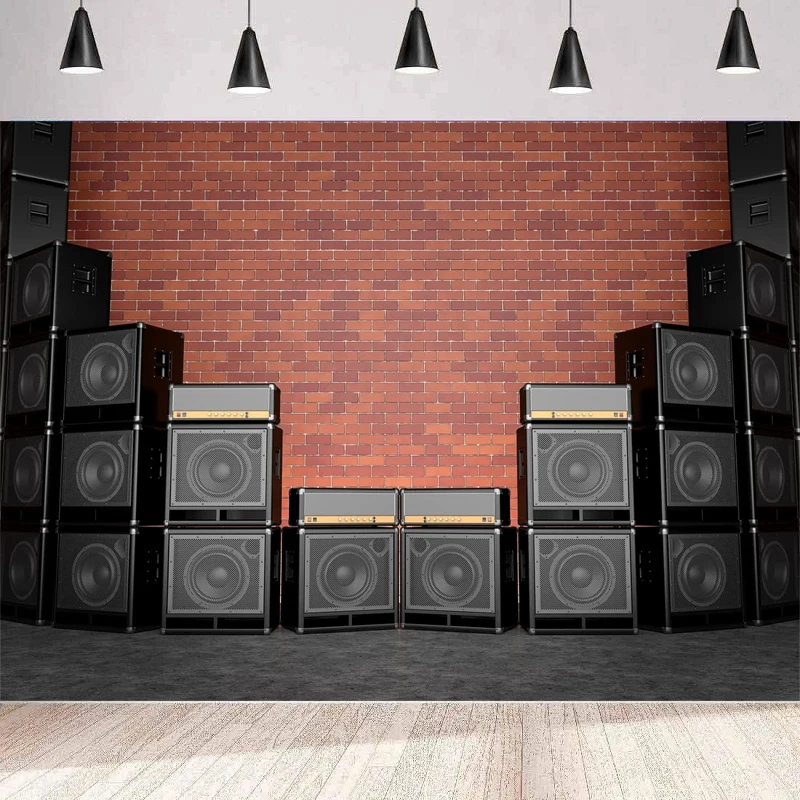 Фон для фотографий в винтажном стиле с изображением красной кирпичной стены