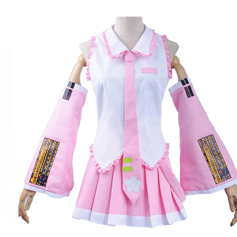 Костюм для косплея японского аниме Kawaii Miku розовая фигурка сакуры женское платье