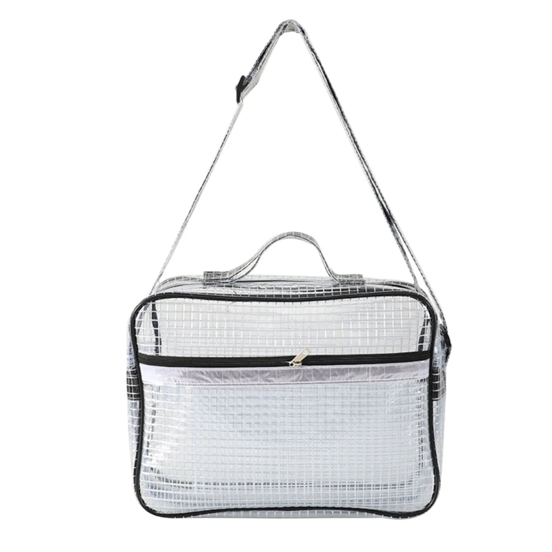 

Anti-Static PVC Bags Cleanroom Engineer Bag Waterproof Tool Organizer Transparent Crossbody Shoulder Bag for Working