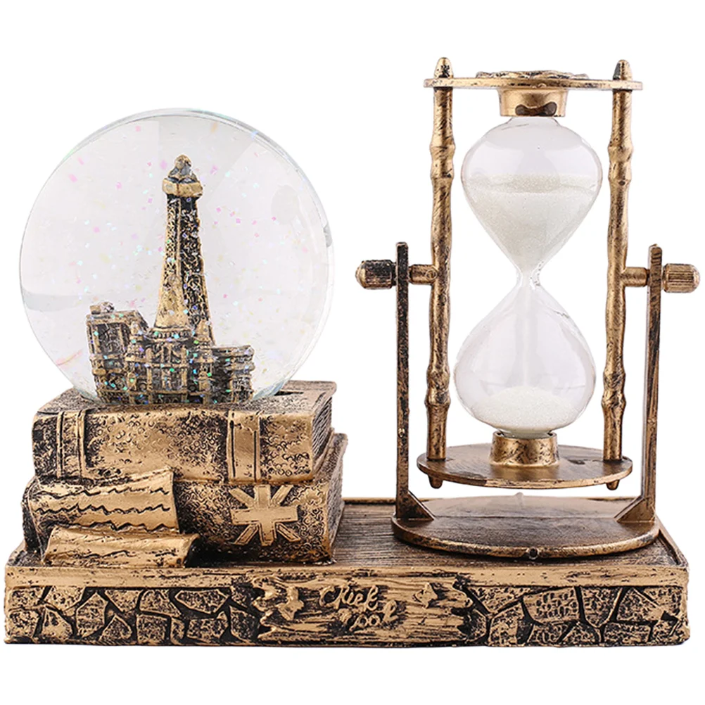 

Hourglass Sand Crystal Clock Tower Timer Model Statue Gadgets Globe Eiffel Beach Desktop Time Cool Music Iron Suncatcher Snow