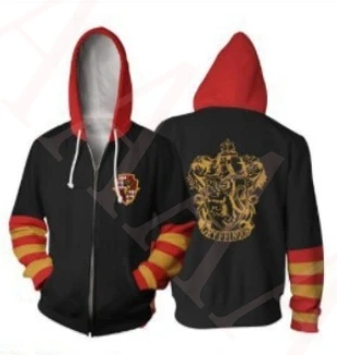 Свитшот с капюшоном на молнии для косплея по мотивам Гарри Поттера |
