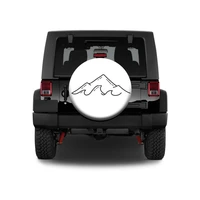 ocean wave tire cover mountain tire cover custom personalized car decoration with tire cover for jeep suv rv no camera hole