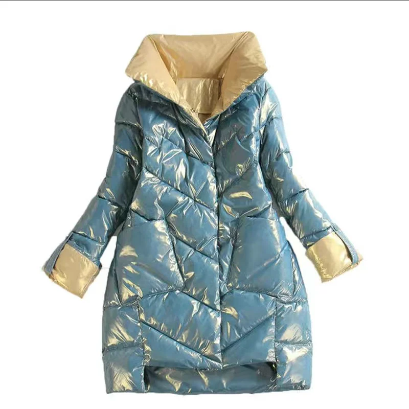 

2021 New Winter Jacket High Quality stand-callor Coat Women Fashion Jackets Winter Warm Woman Clothing Casual Parkas