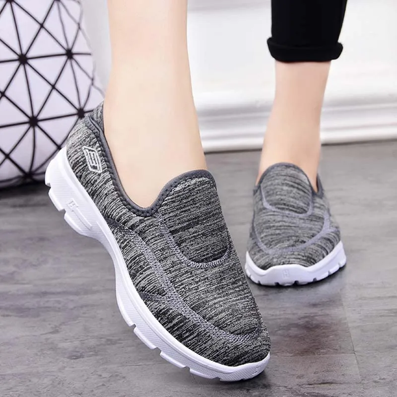 

Кроссовки женские сетчатые, Вулканизированная подошва, мягкие дышащие, Нескользящие, повседневная обувь для мам, 2022 SS