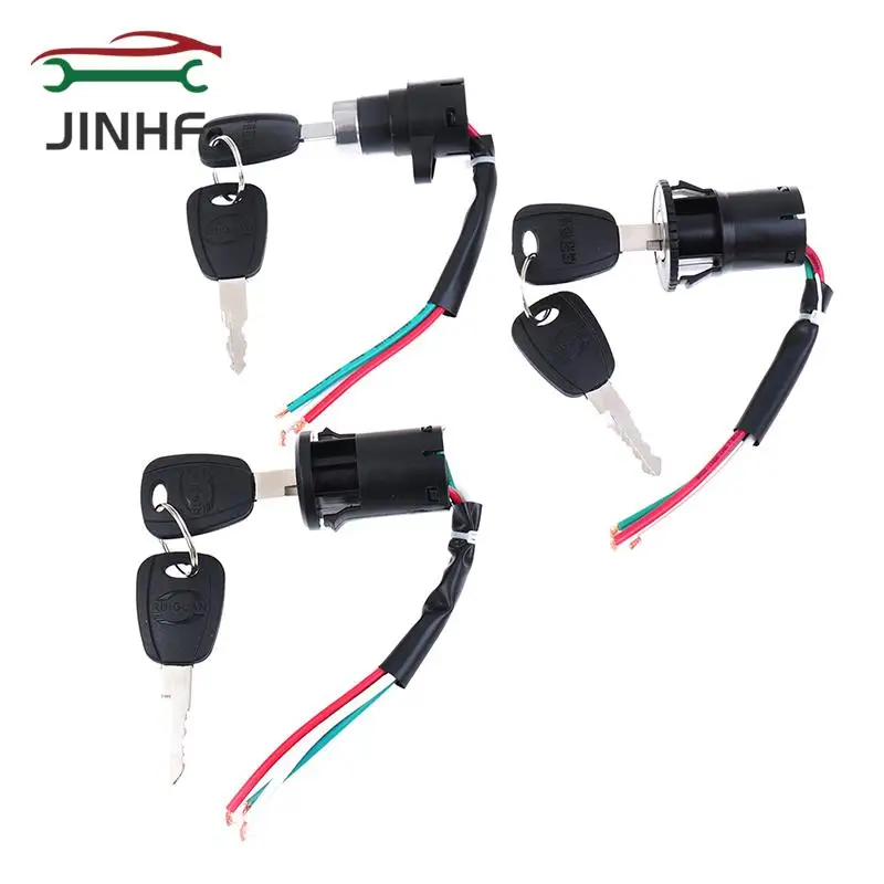 

1 SET high quality Universal Motorcycle Motorbike Ignition Switch Key with Wire for Scooter Accessories