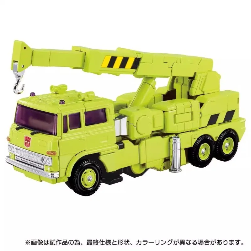 Фото В НАЛИЧИИ: Трансформируемые игрушки, оригинальный продукт Masterpiece MPG-18 MPG18 Green Crane Hauler, коллекционная игрушка-подарок, робот-трансформер. №5