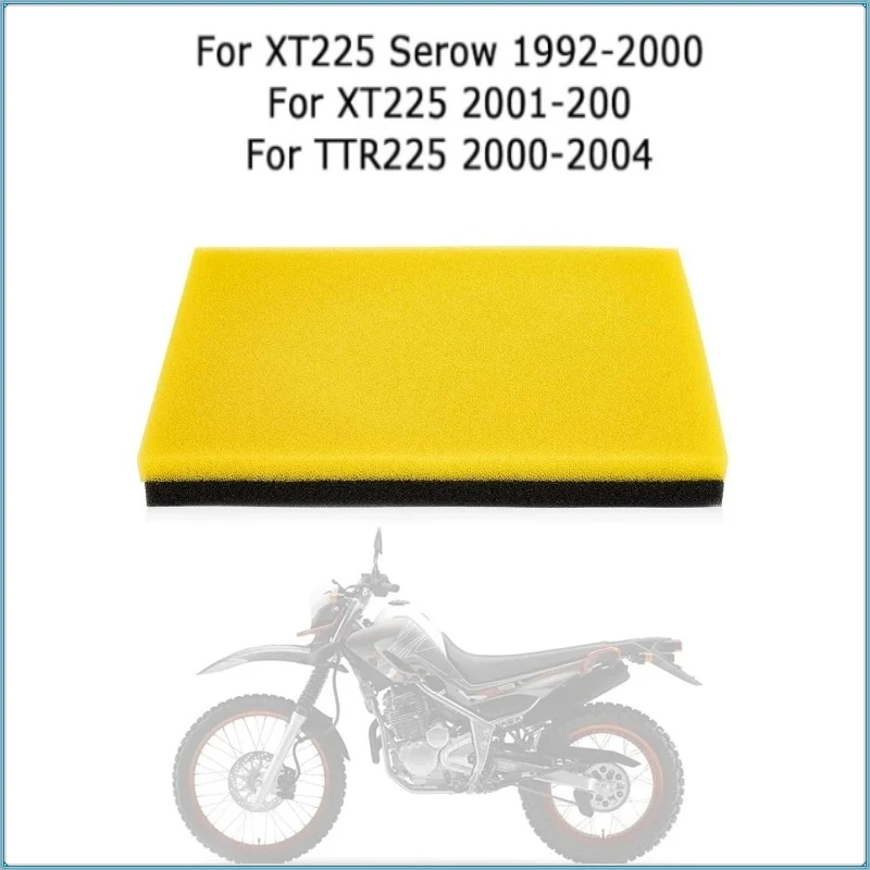 Фото Воздушный фильтр для мотоцикла, элемент очистки воздуха для Yamaha XT 225 Serow 1992-2000, XT225 2001-2007, TTR225 2000-2004 №1