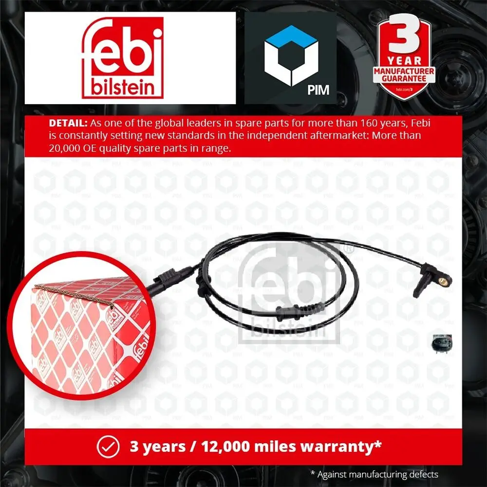 

ABS Sensor fits MERCEDES VITO W447 2.2D Front Left or Right 2014 on OM651.950