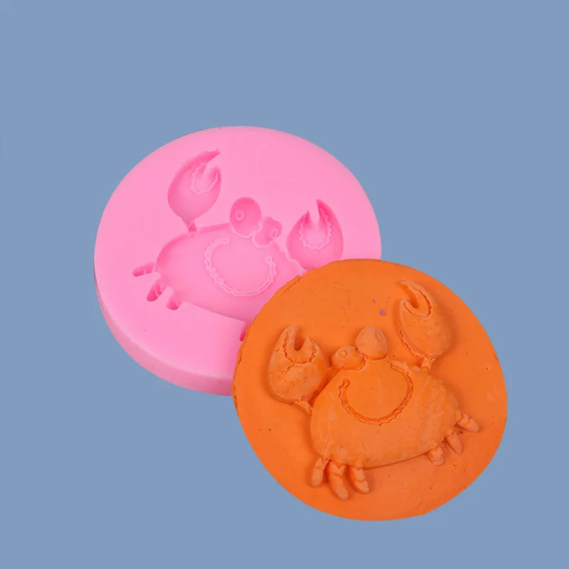 

Милая форма краба, украшение для торта в океанической тематике, искусственные формы для торта, формы для выпечки в виде жвачки