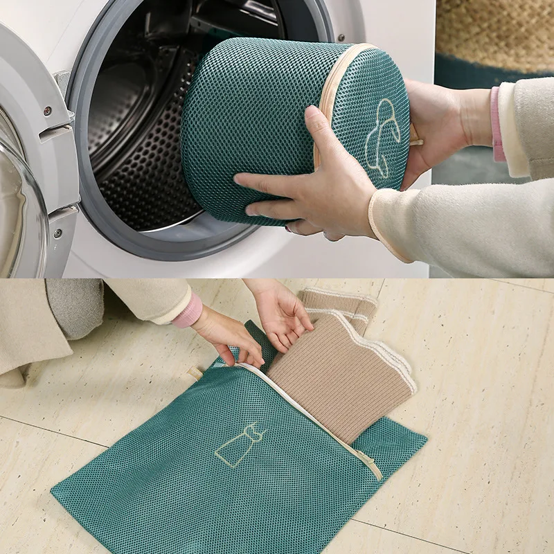

Embroidery Washing Machine Laundry Bag Underwear Bra Socks Wash Net Large Capacity Clothes Storage Pouch Mesh Dirty Laundry Bags