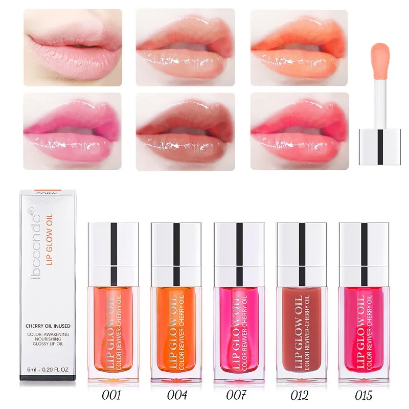 

ibcccndc Jelly Moisturizing Lip Oil Lip Gloss Hydrating Moisturizing Plumping Sexy Lip Glow Oil Tinted Non-sticky Clear Lip Coat