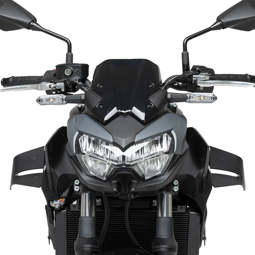 Фото Для мотоцикла KAWASAKI Z650 Z 650 2020-2026 2025 2024: Аэродинамические передние спойлеры, боковые фиксированные ветровые дефлекторы, винглеты №3