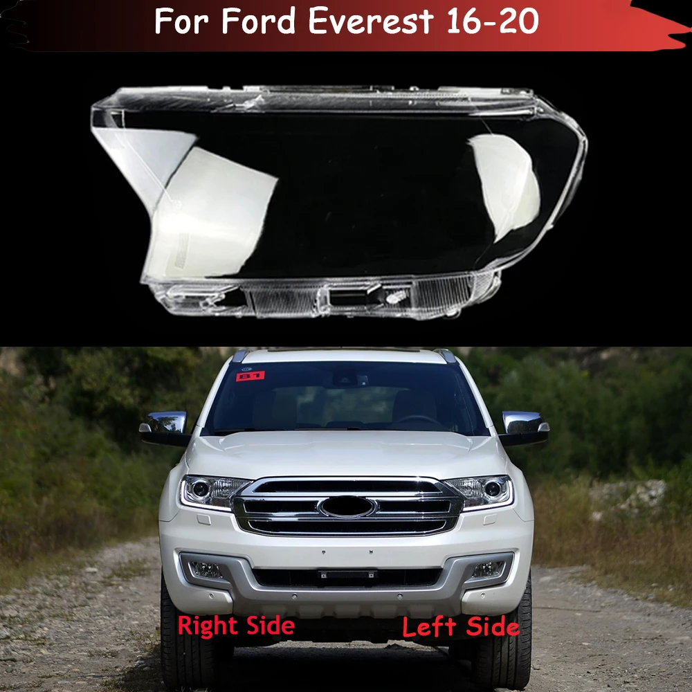 Auto Case Headlamp Caps For Ford Everest 2016-2020 Car Headlight Lens Cover Lampshade Lampcover Head Lamp Light Glass Shell