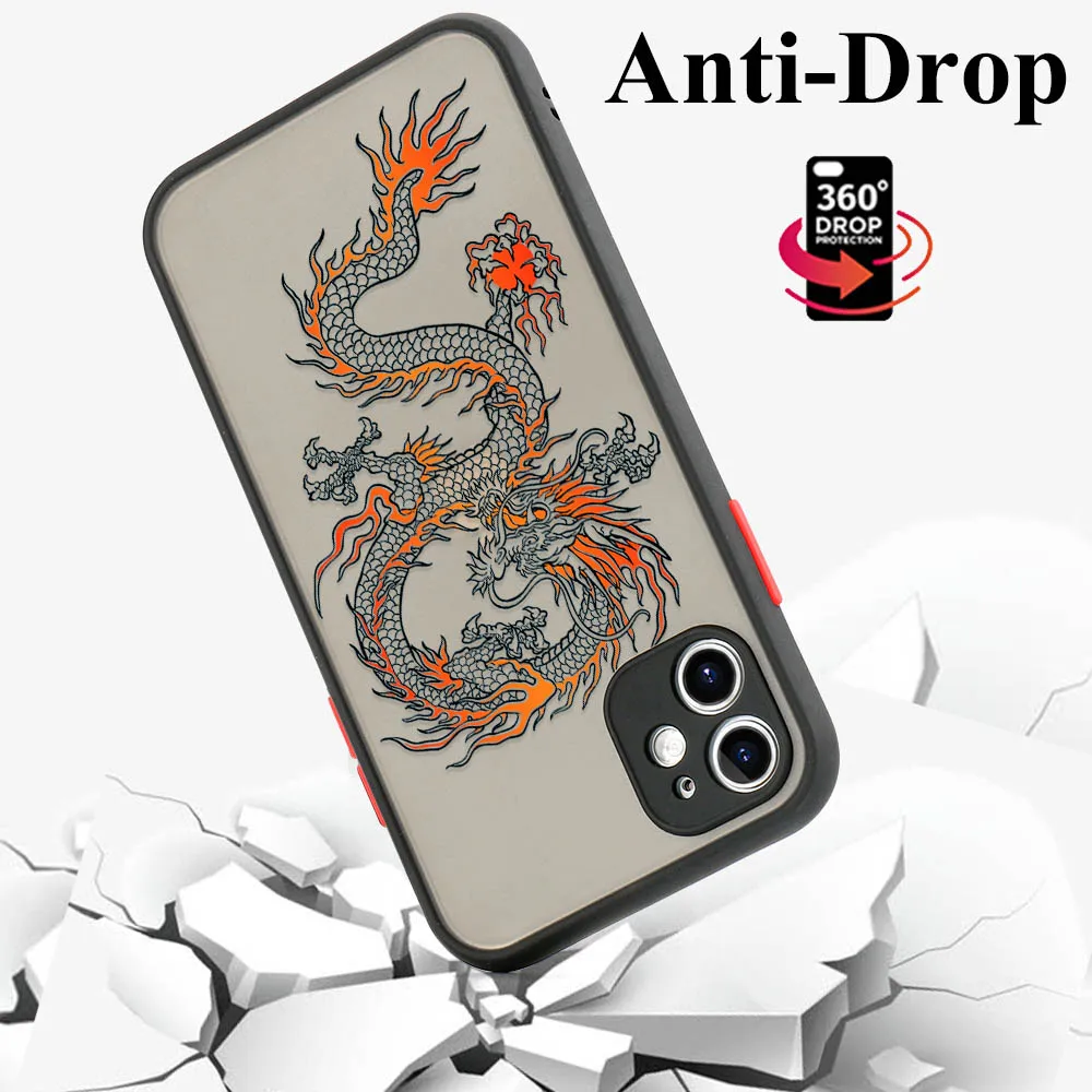 Poco F3 Case Funda For Xiaomi Poco X3 Pro X4 GT M3 X3 NFC F3 Redmi Note 11 10 Pro 9 8 9A 9C 9s 10s 11s 9T Hard PC Dragon Covers
