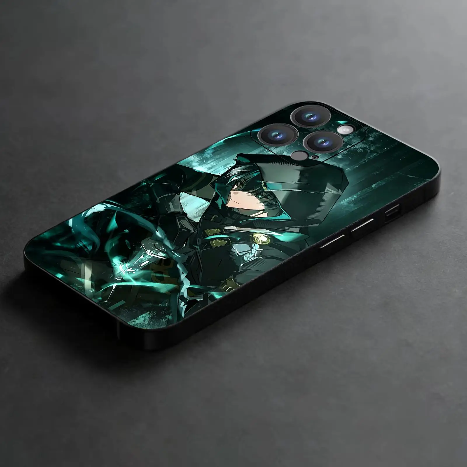 Фото Чехол для телефона для iPhone 18 17 16 15 14 13 12Plus Mini Pro Max, мягкий черный ударопрочный чехол Wuthering Waves jingran №3