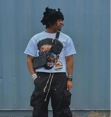 Женская/Мужская/женская футболка с коротким рукавом свободная Готическая