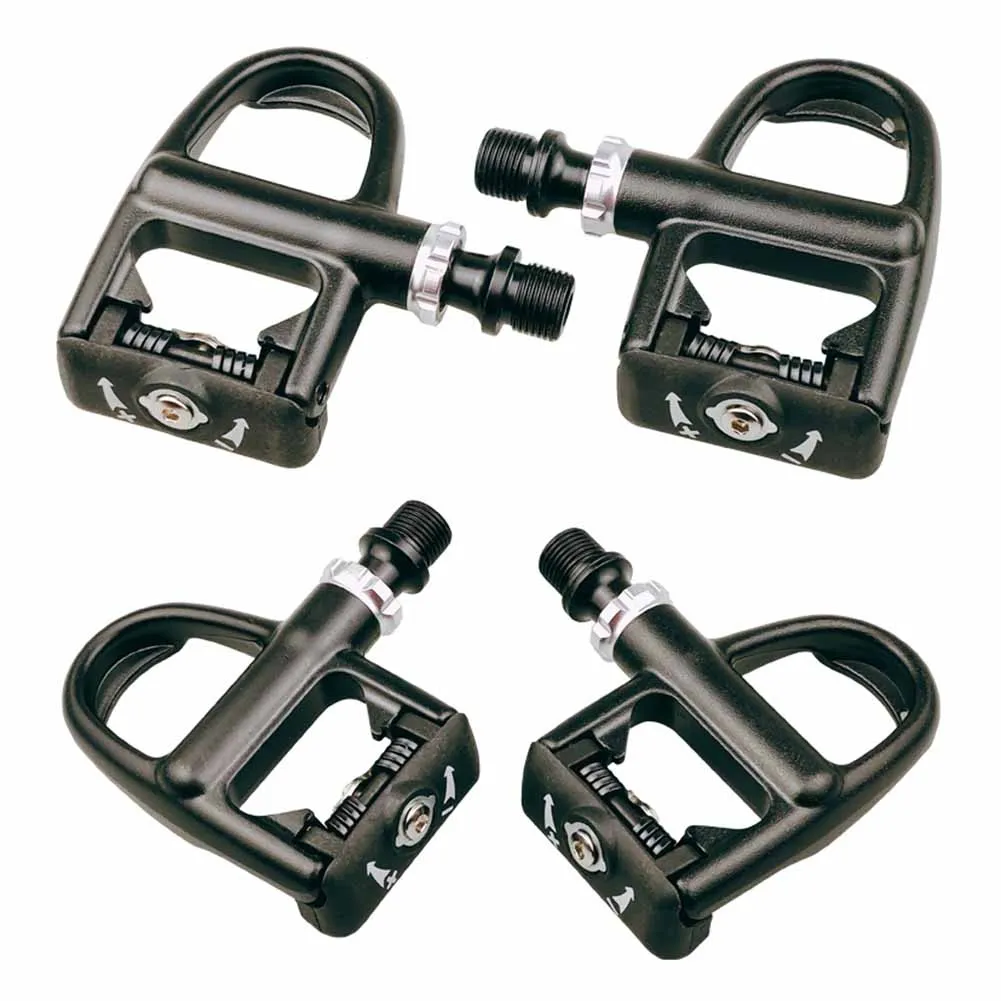 

1 Pair Bicycle Cycling Pedals Self-lock For SPD-SL Cleats With Pedal Clips MTB Road Mountain Bike Pedals Parts