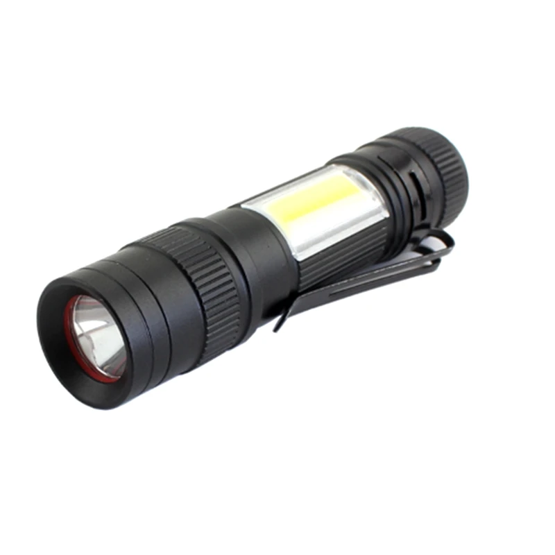 

LED Flashlight With Rechargeable Battery High Lumen Zoomable 3 Modes Mini Handheld Pen Light For Emergency Flashlights