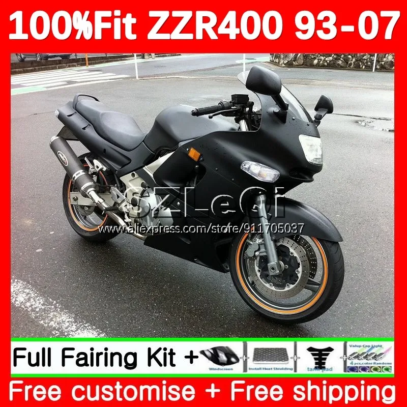

Плоский черный обтекатель 119LQ.76 для KAWASAKI NINJA ZZR400 ZZR 400 ZZR-400 93 94 95 96 97 98 99 00 01 02 03 04 05 06 07