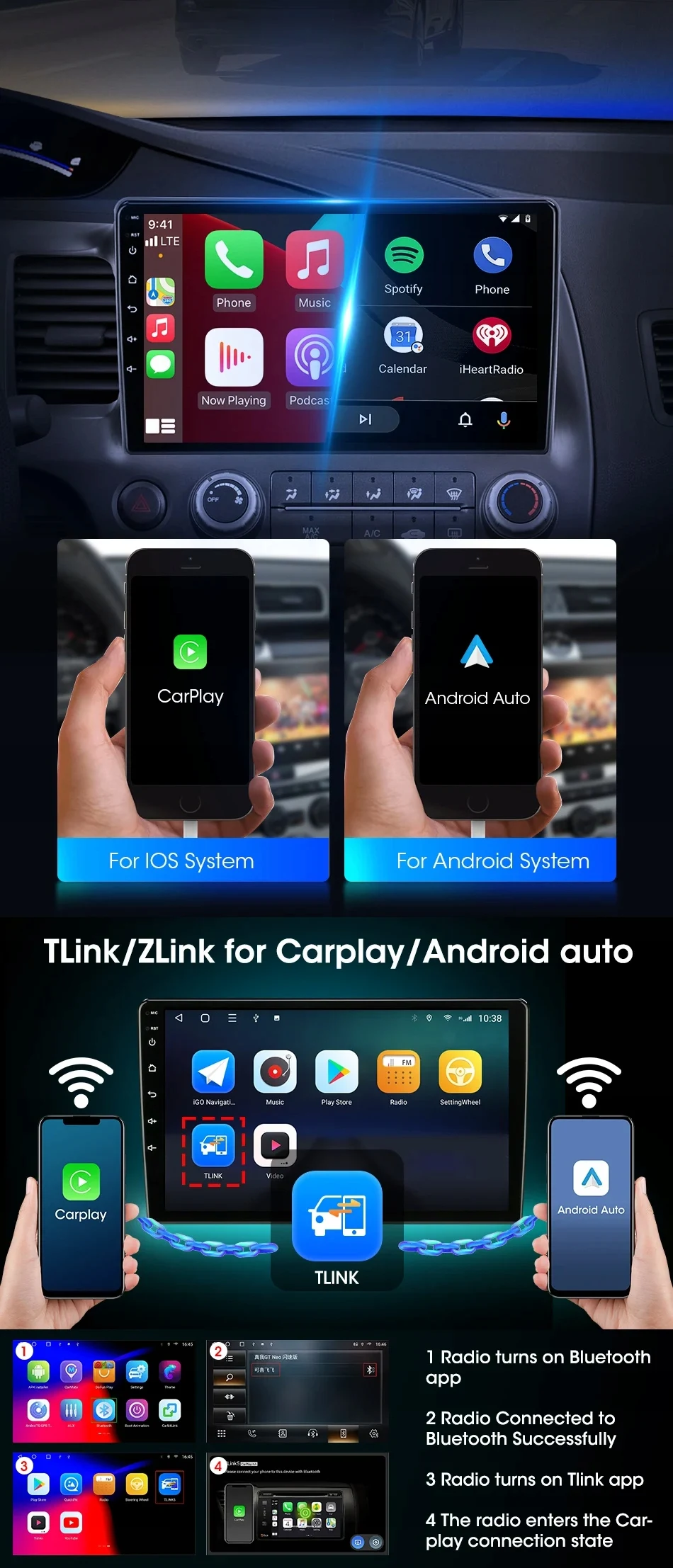 Android 13 авторадио Carplay экран для Lexus UX 200 2019-2020 мультимедийный плеер Qualcomm