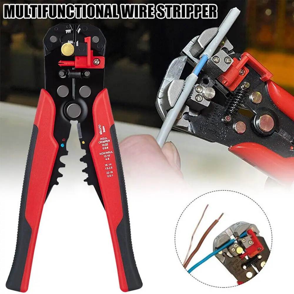 

Stripping Multifunctional Pliers Used For Cable Cutting Crimping Terminal 0.2-6.0mm High-precision Automatic Brand Hand Tool