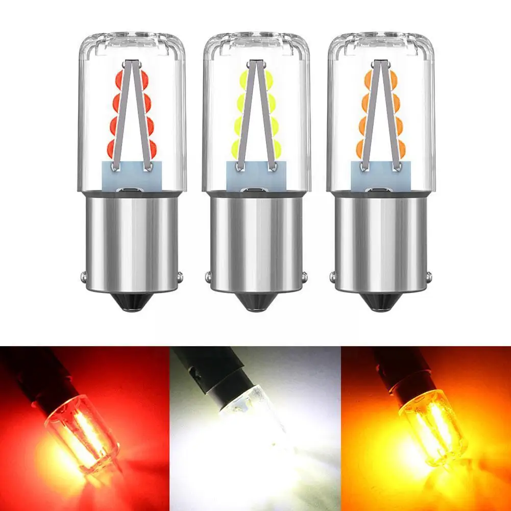 

Car LED Lights Sourcing Bulb DC12-24V High Power White Yellow Led Automobile Lamp Brake Wholesale Reversing Colors Red F4E6