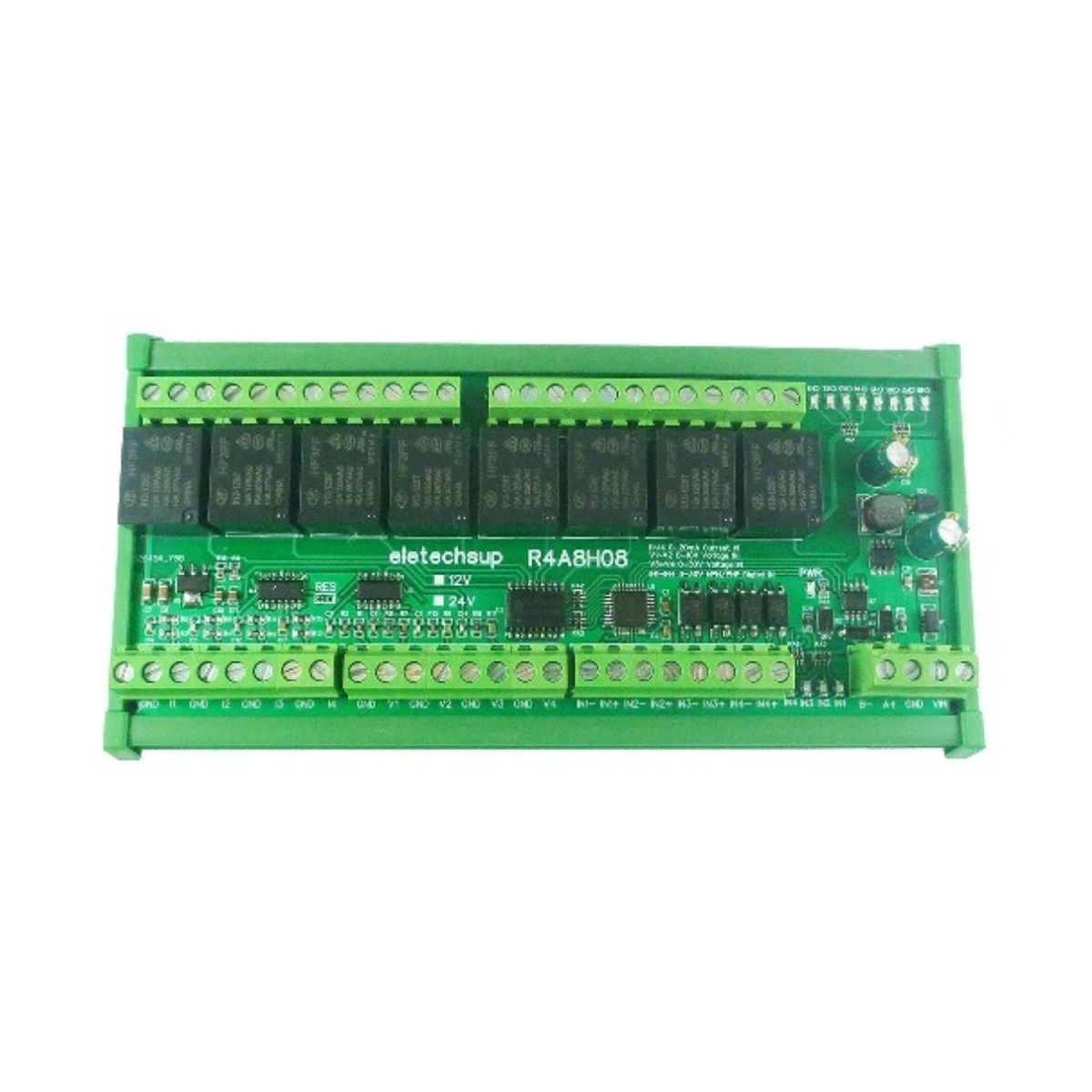 

1PCS 8DO-4DI-8AI 4DO-2DI-3AI 4-20MA 0-10V Analog Current Voltage Collector NPN/PNP DIO RS485 Modbus RTU PLC IO Expanding Board