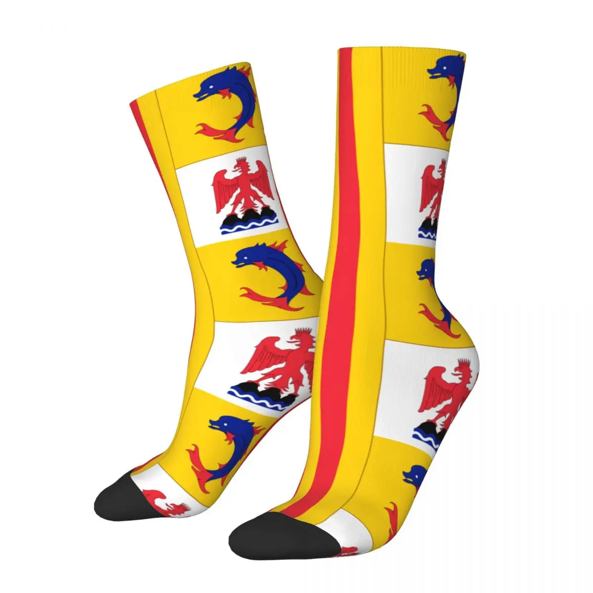 

Flag Of Provence-Alpes-Côte D'Azur 284-France Stocking Top Quality The Best Buy Color contrast Funny Novelty Compression Socks
